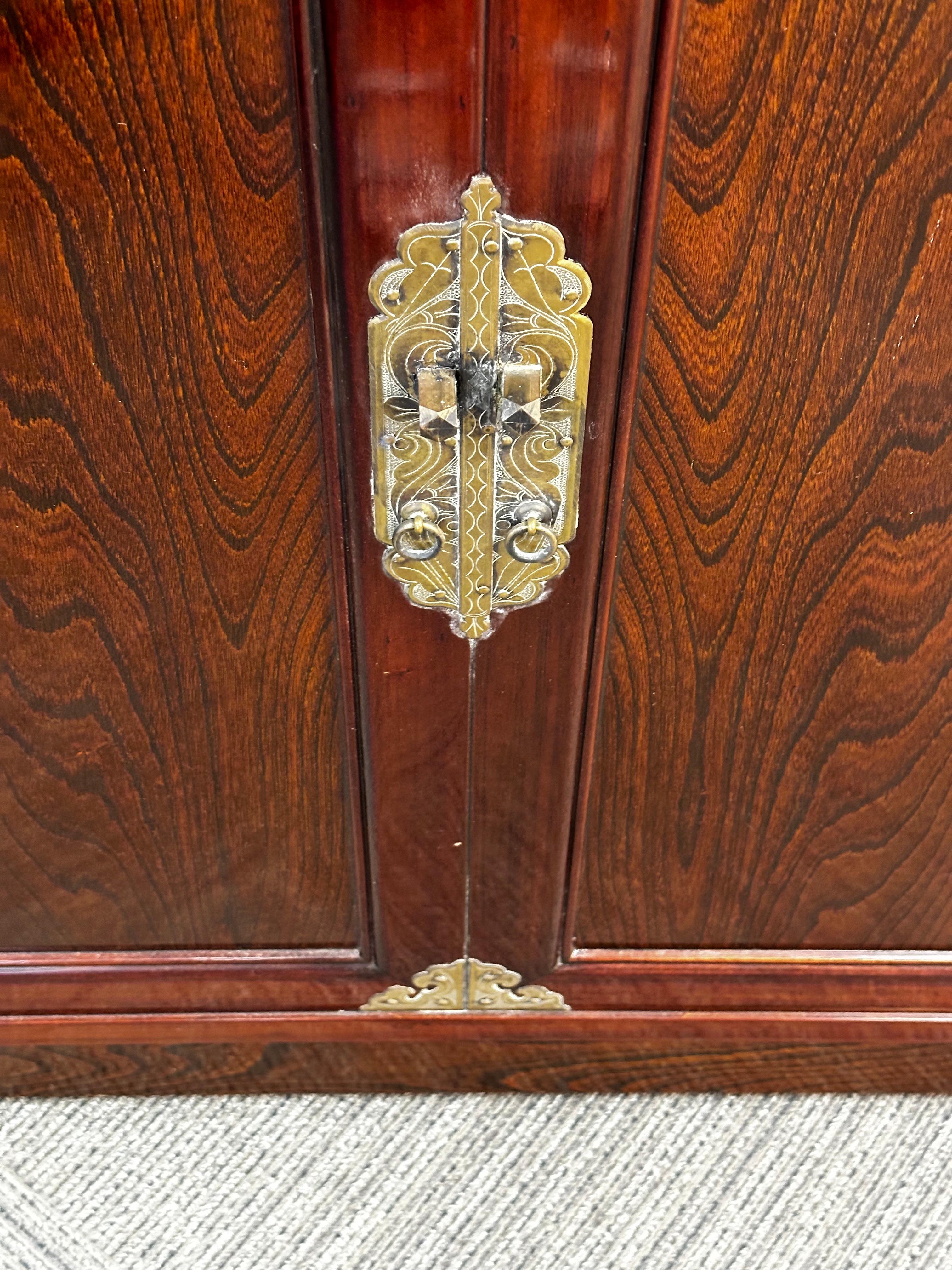 Autre Bar double face asiatique rosewood en vente