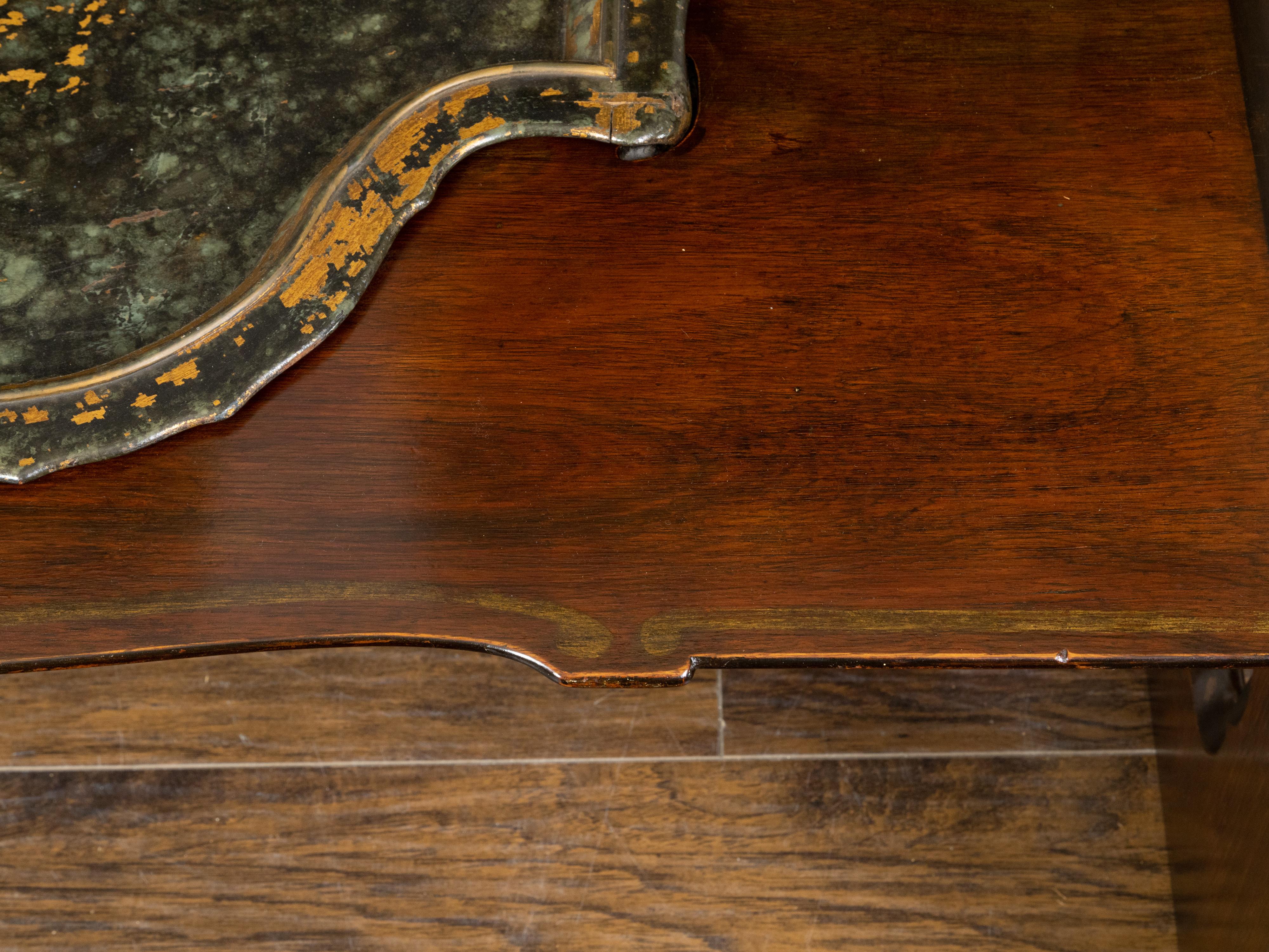 moroccan inlay waterfall coffee table