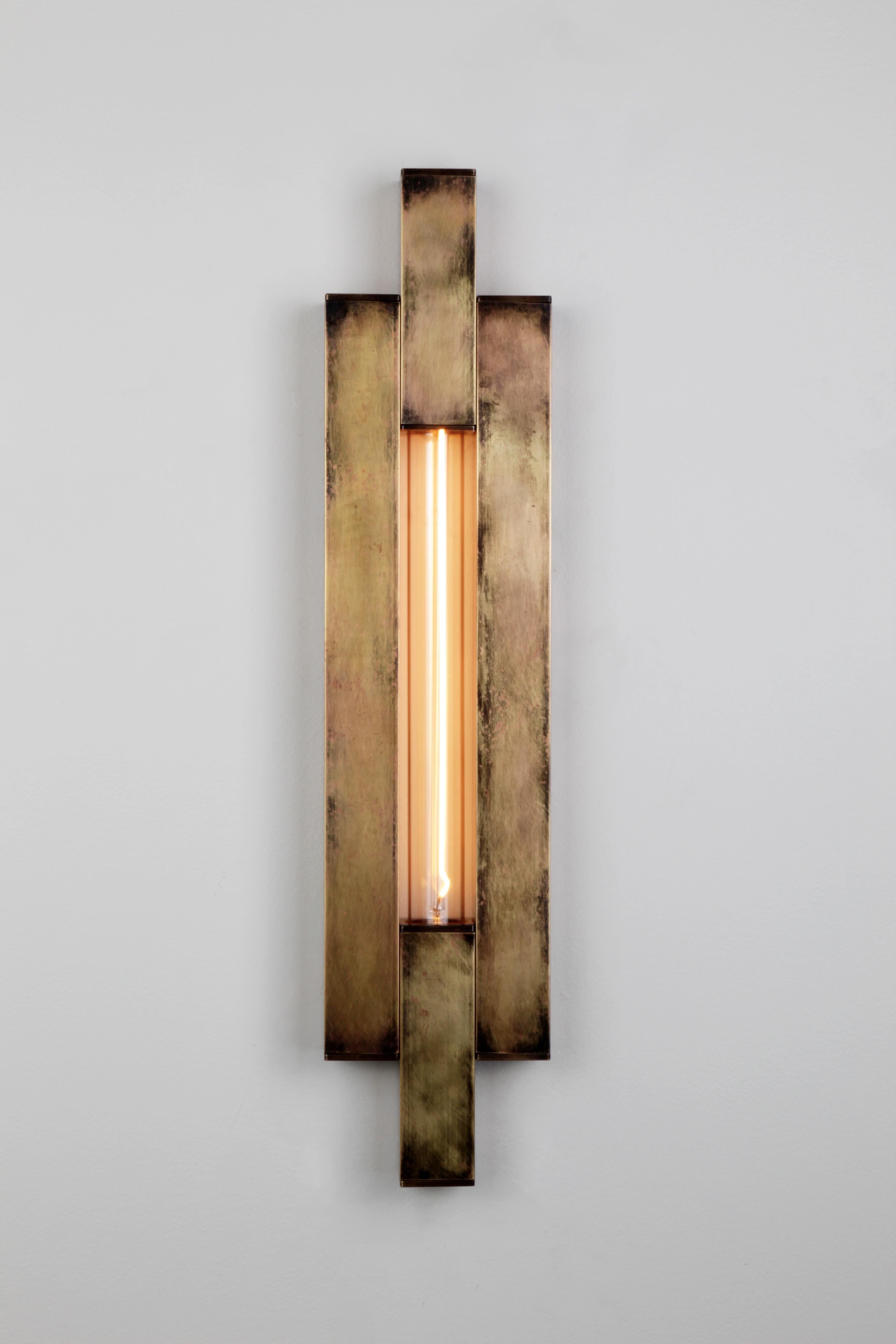 Mid-Century Modern Asian Sconce, Industrial Sconce, Chinese Lighting Industrial Modern, Shoji I