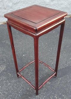 Asian Solid Rosewood Ming Plant Stand, Display Pedestal or Candle Stand