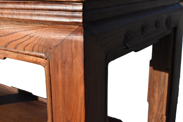 Asian Solid Wood Ming Style Table, Bench For Sale at 1stDibs