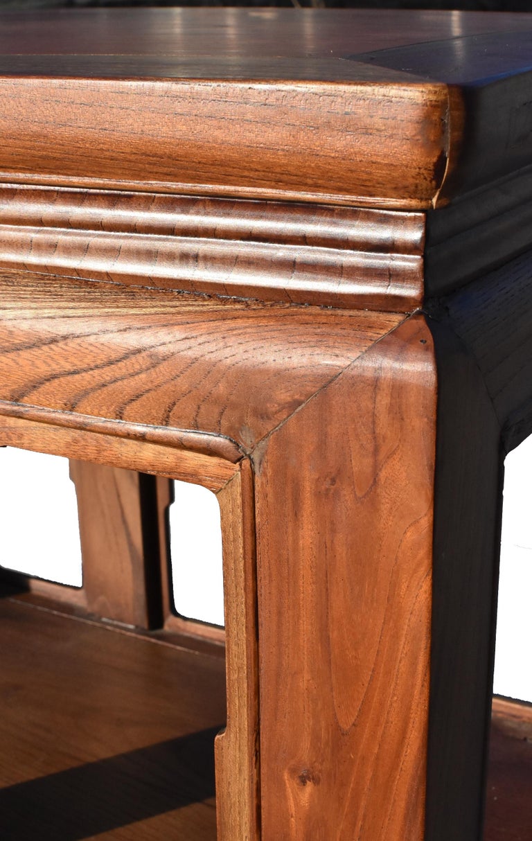 Asian Solid Wood Ming Style Table, Bench For Sale at 1stDibs