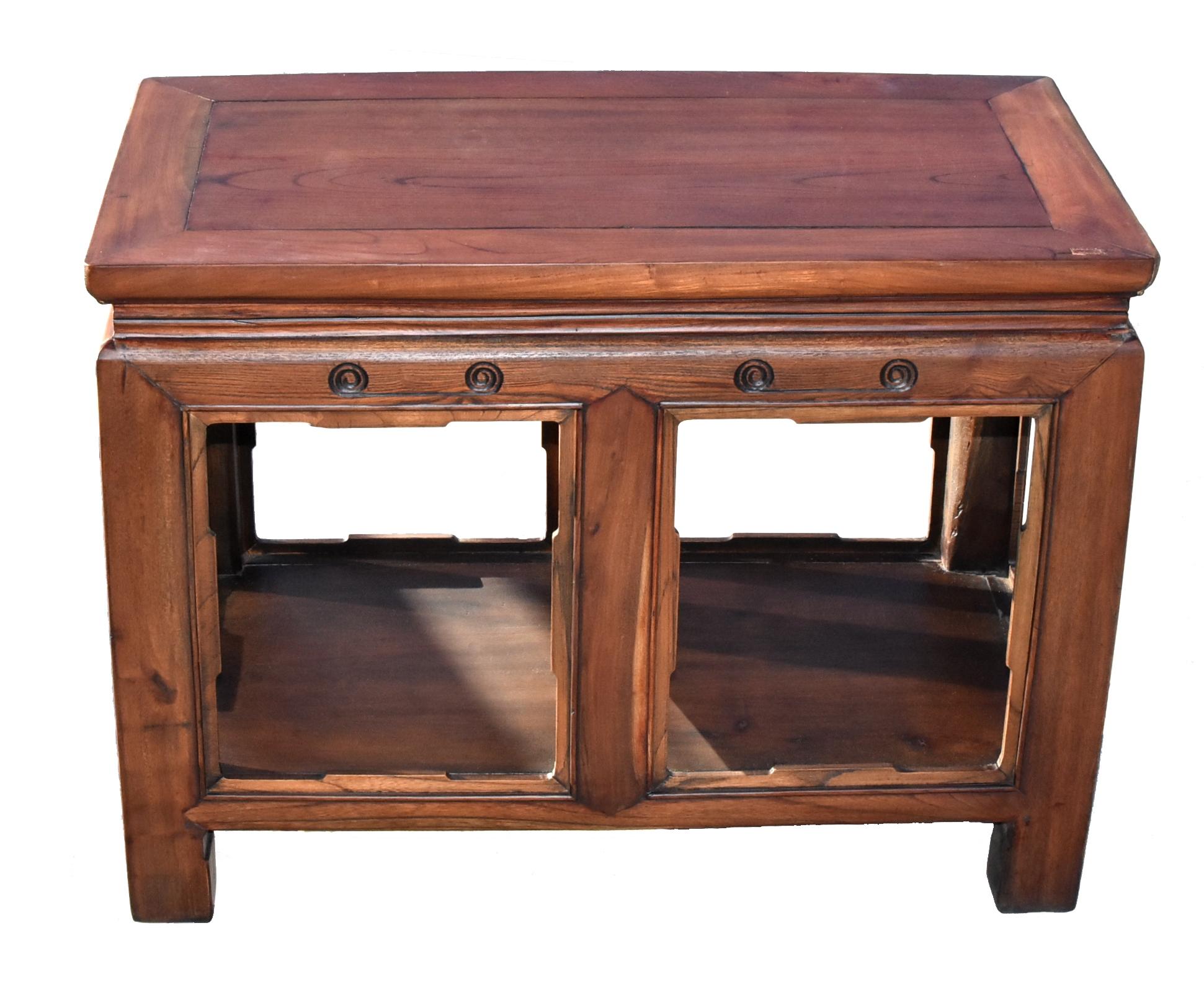 Asian Solid Wood Ming Style Table Bench For Sale 11