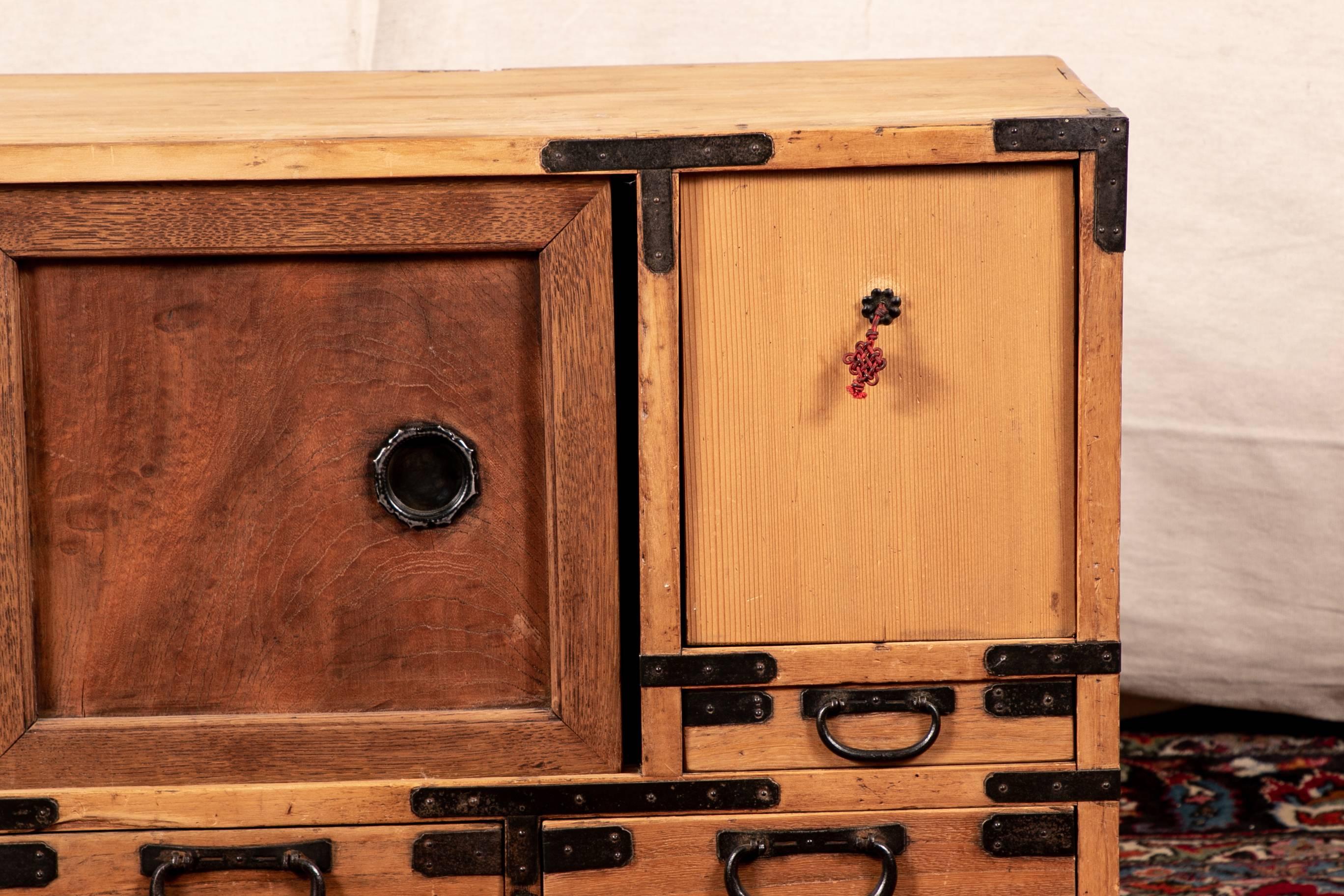 Upper Unit From Meiji Period Clothing 'Isho' Tansu In Good Condition In Bridgeport, CT