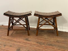 Sgabelli in bambù Asian Style per Pier One, una coppia