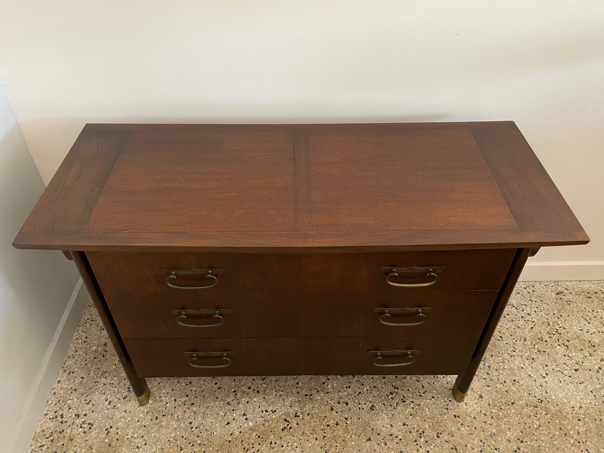 Asian Style Chest with Floating Top by Baker Furniture 3
