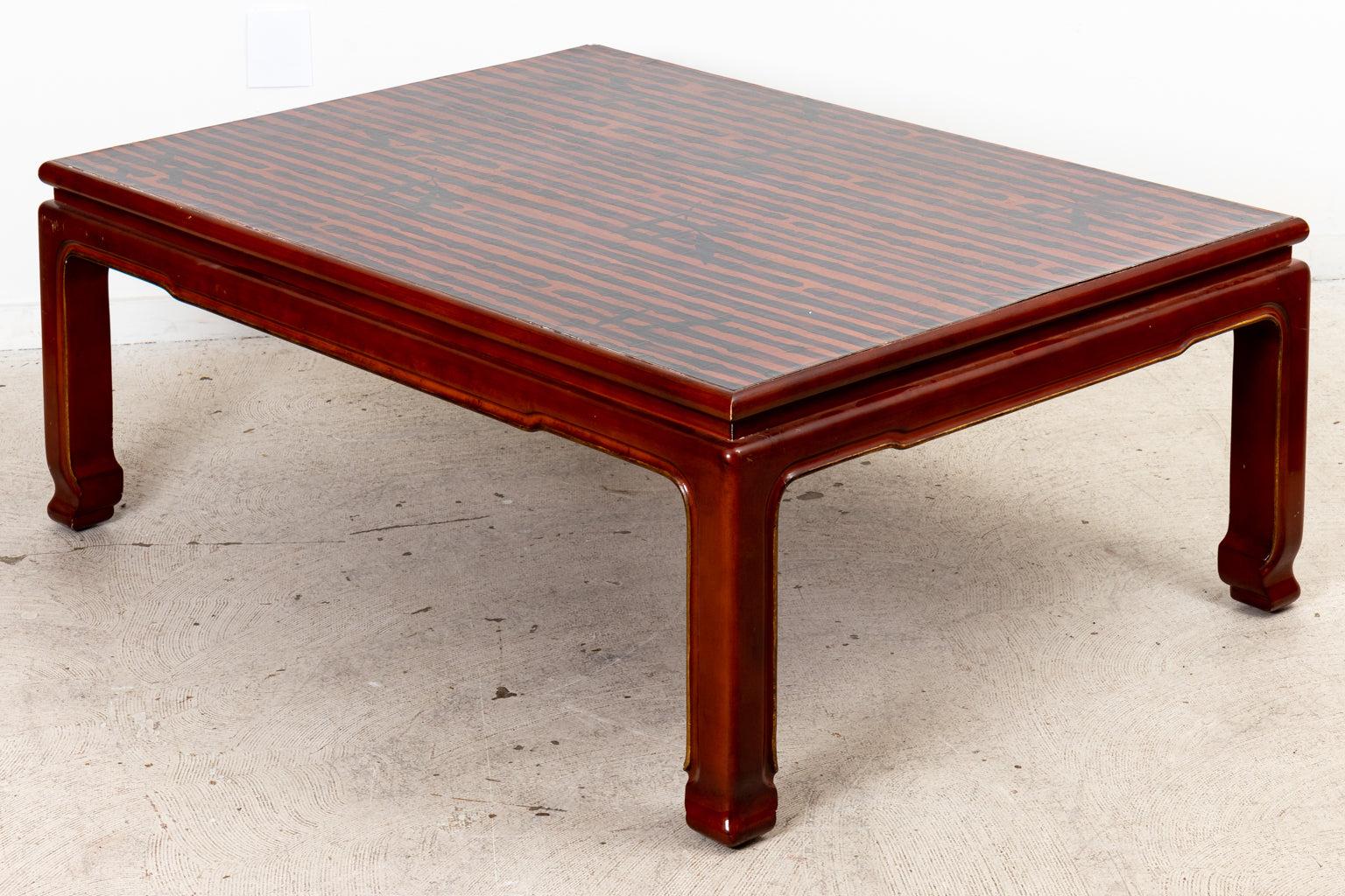 Asian Style Coffee Table In Excellent Condition For Sale In Stamford, CT