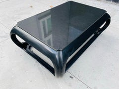 Coffee Table With a Stone Top by Sally Sirkin Lewis for J Robert Scott