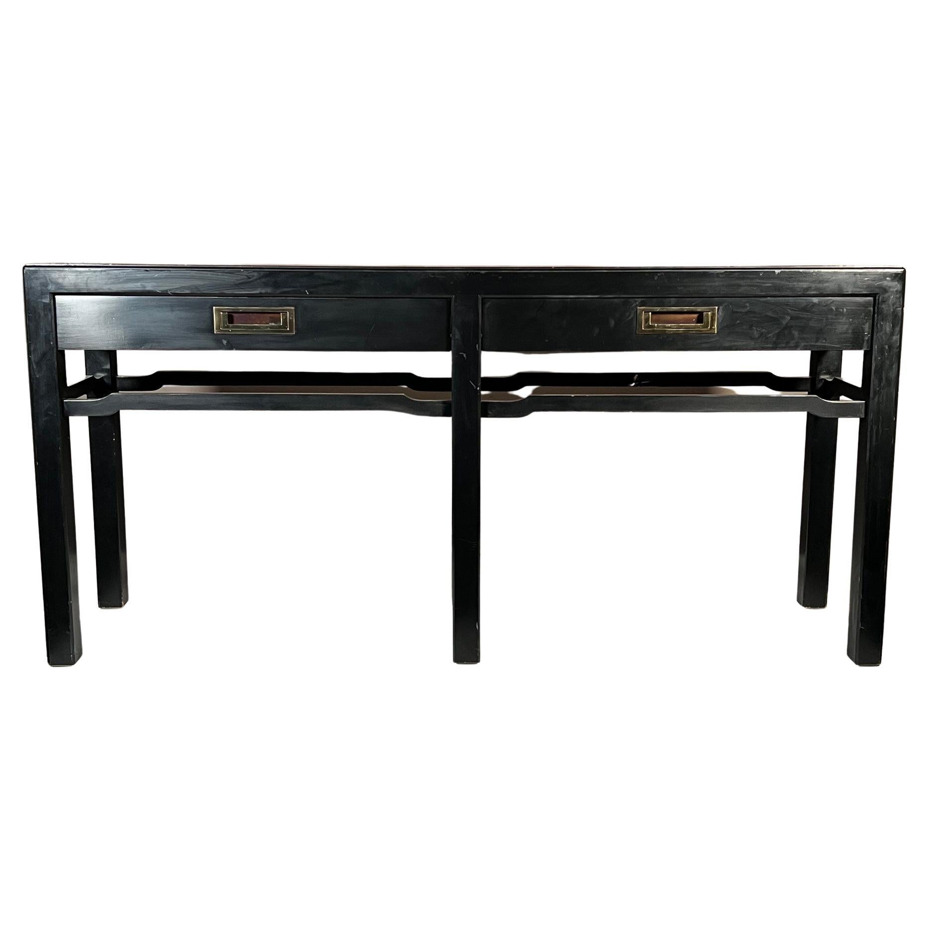 Asian Style Console Table with Drawers For Sale