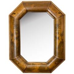 Specchio ottagonale dorato Asian Style