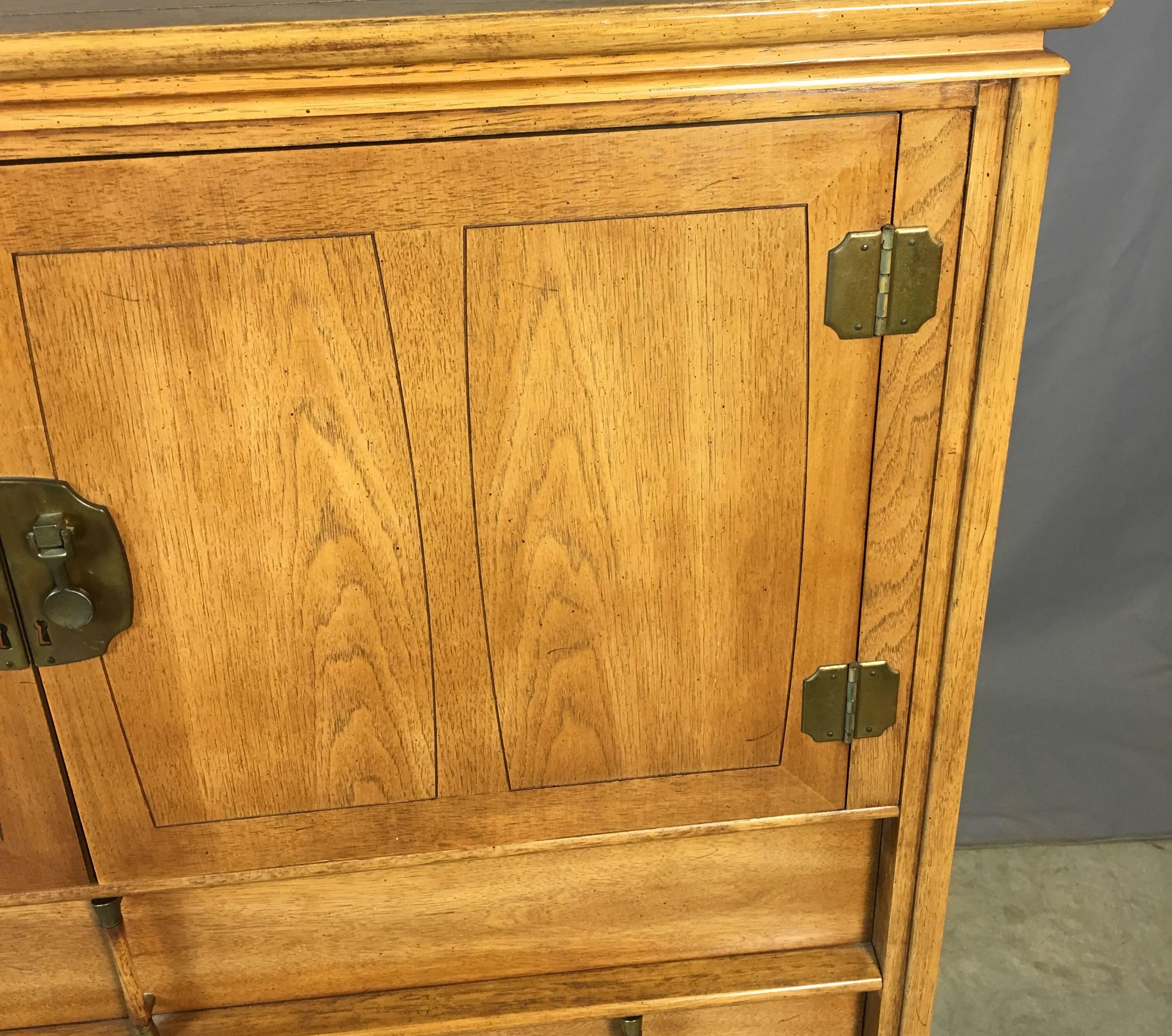 American Asian-Style Highboy Dresser, 1960s For Sale