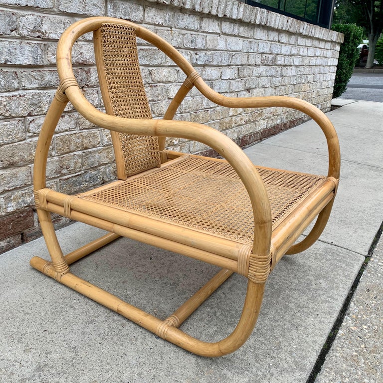 Asian Style Italian Bamboo Chair For Sale at 1stDibs bamboo furniture