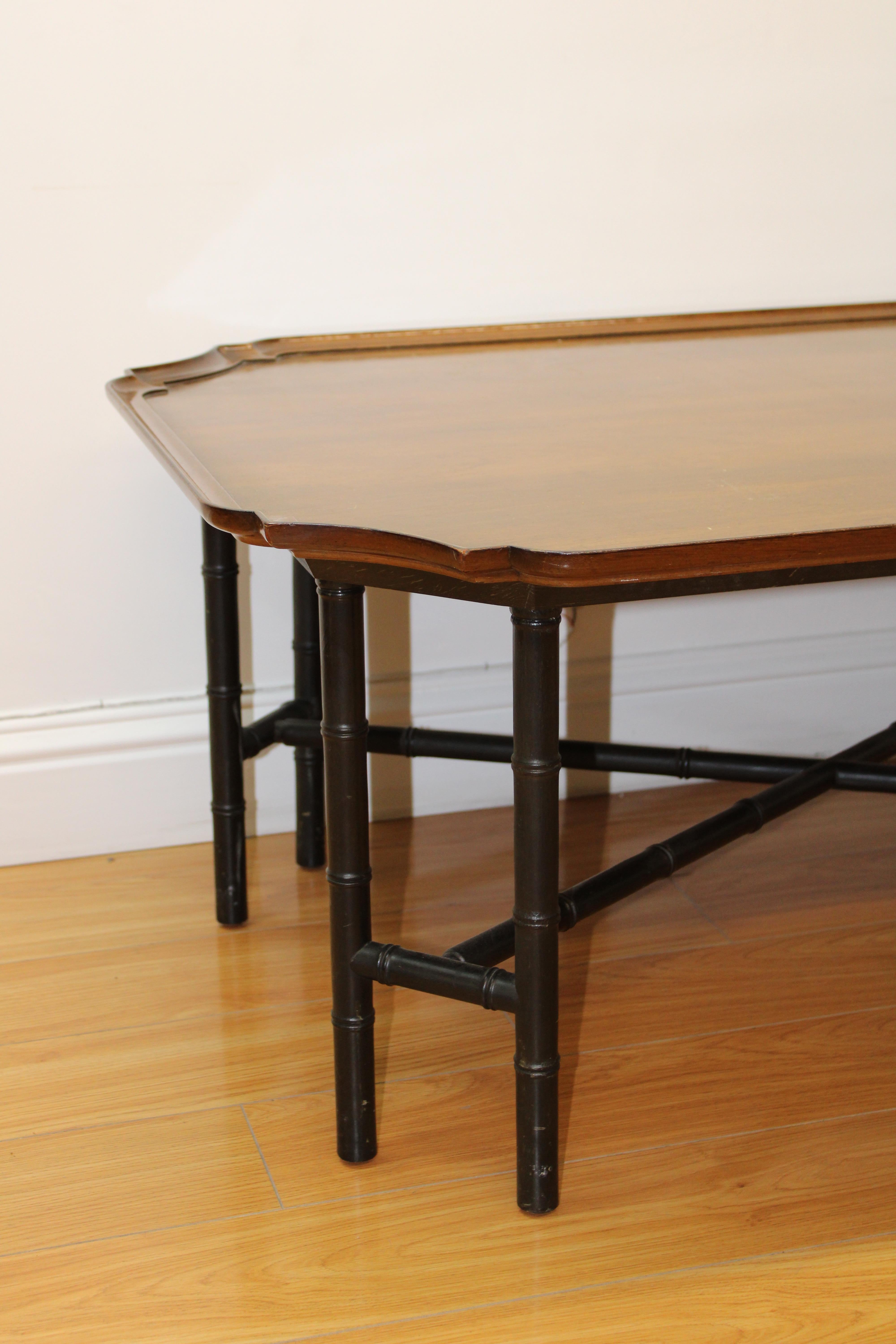 octagonal coffee table with glass top