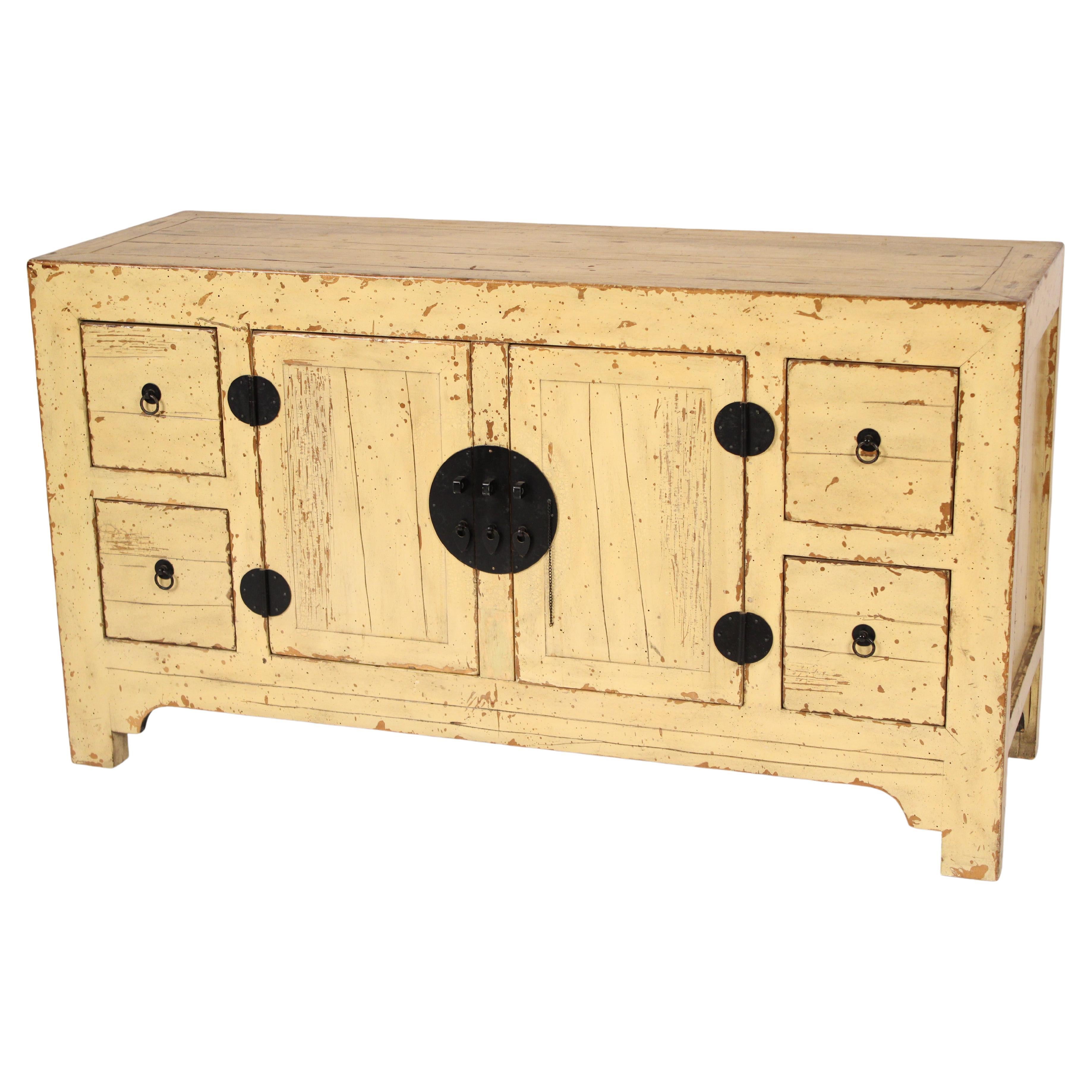 Asian Style Painted Sideboard