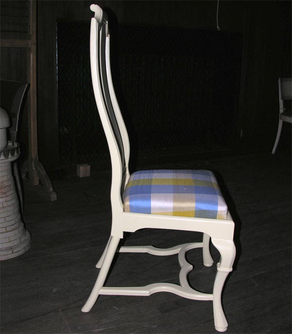 Asian Style Queen Anne Side Chair In Good Condition For Sale In Stamford, CT