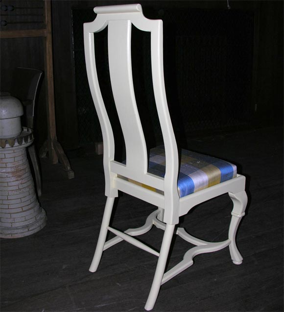 Mid-20th Century Asian Style Queen Anne Side Chair For Sale