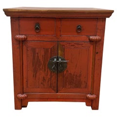 Asian style red small chest