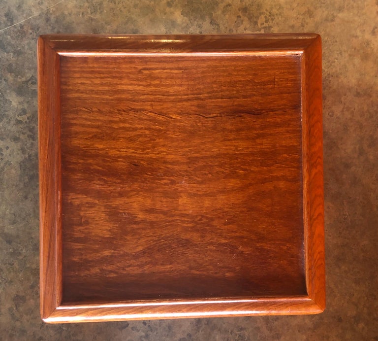 Asian Style Small Wooden Pedestal / Plant Stand For Sale at 1stDibs