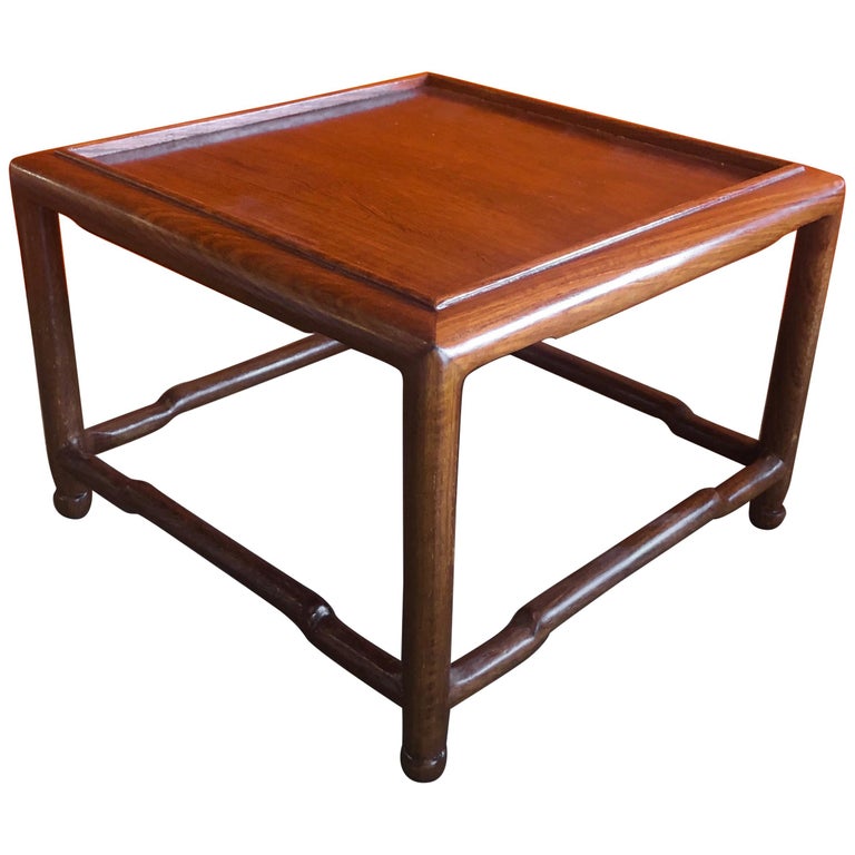 Asian Style Small Wooden Pedestal / Plant Stand For Sale at 1stDibs