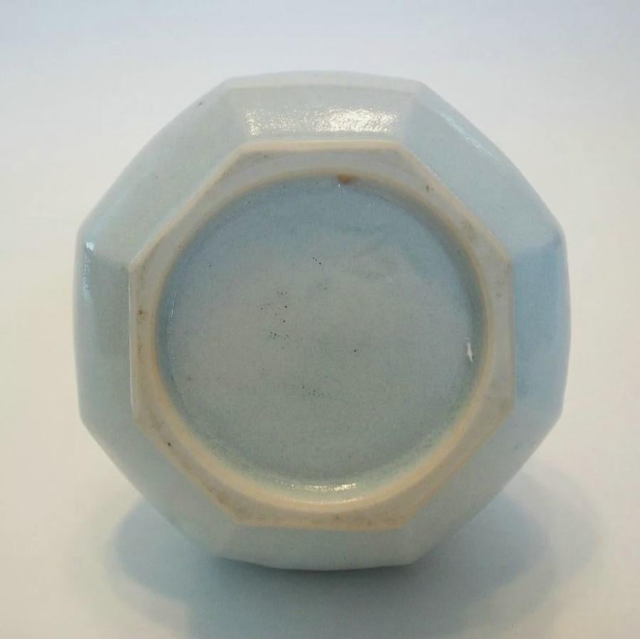 Vaso in gres Studio Pottery Asian Style - Dipinto a mano e firmato - 20th Century in vendita 5