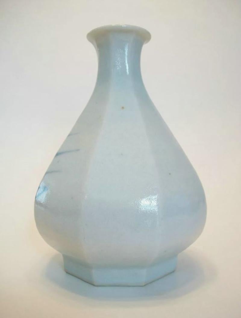 Ceramica Vaso in gres Studio Pottery Asian Style - Dipinto a mano e firmato - 20th Century in vendita