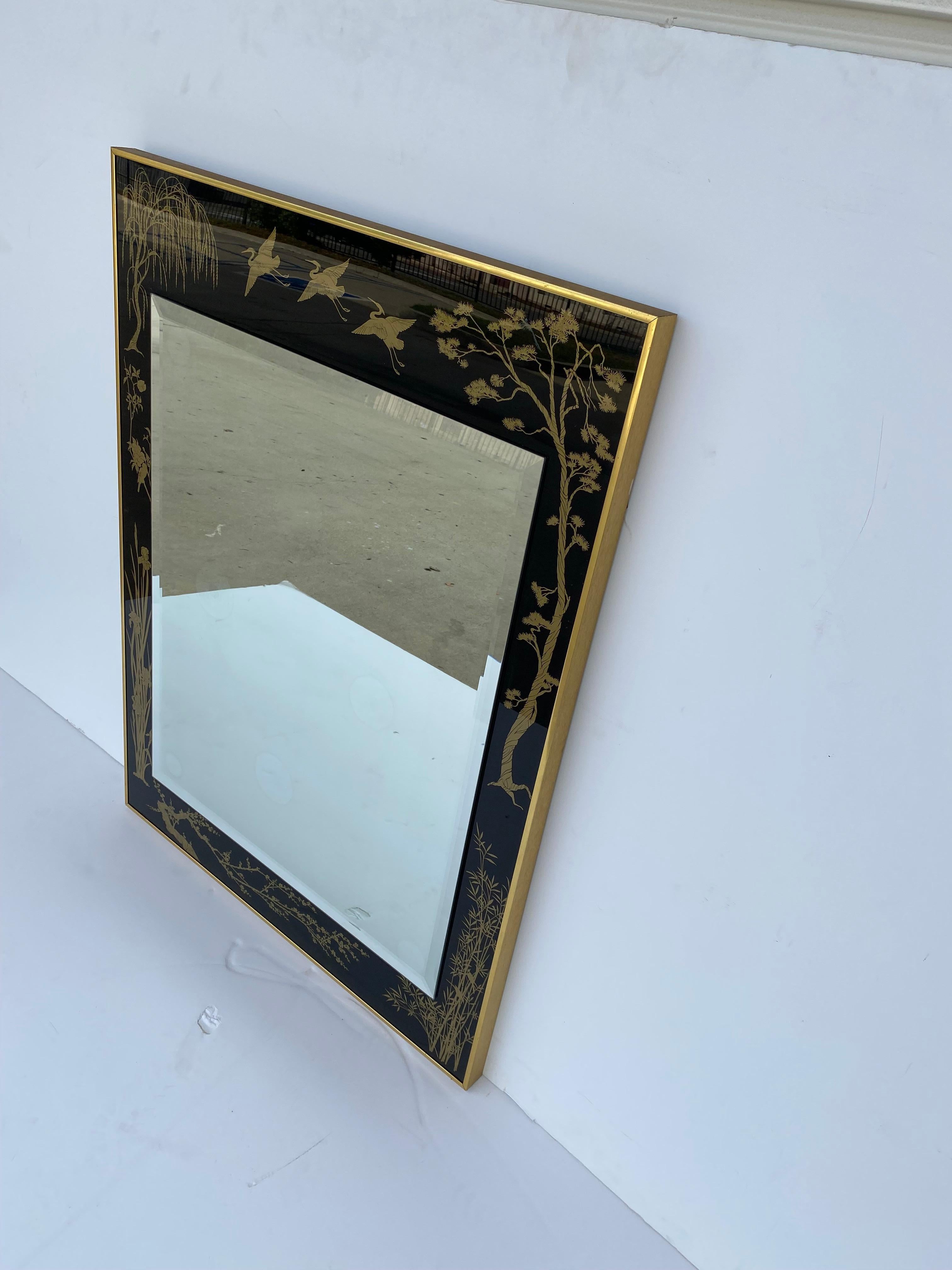 American Chinoiserie Style Wall Mirror