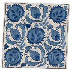 Asian Suzani Pillow Case Embroidered Cotton 
Silk Cushion Cover