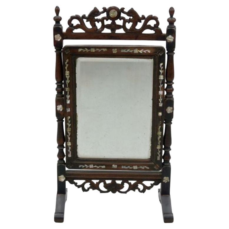 Asian Table Mirror, Early 20th Century For Sale