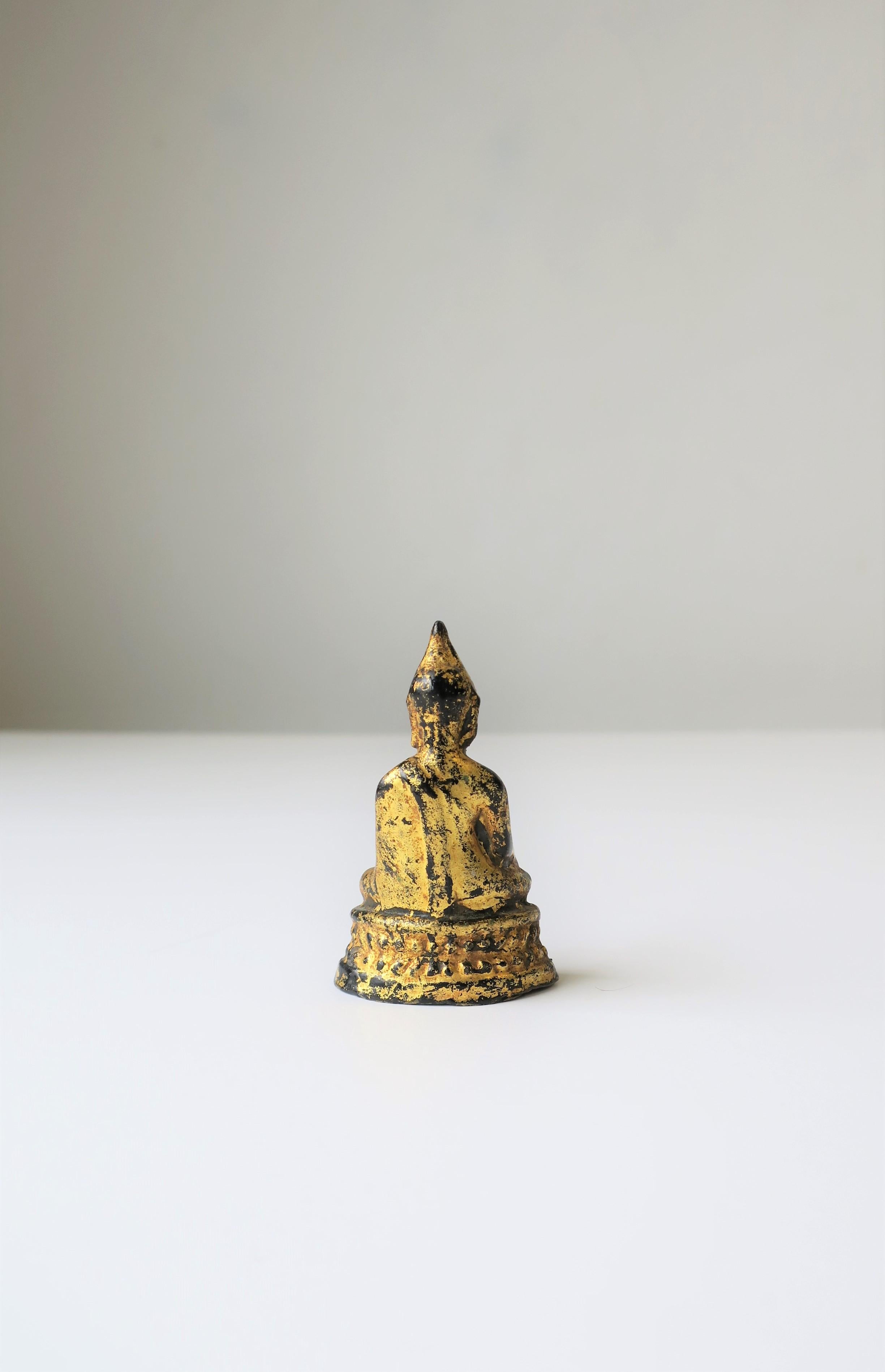 Asian Tibetan Gilt Bronze Buddha Sculpture 2
