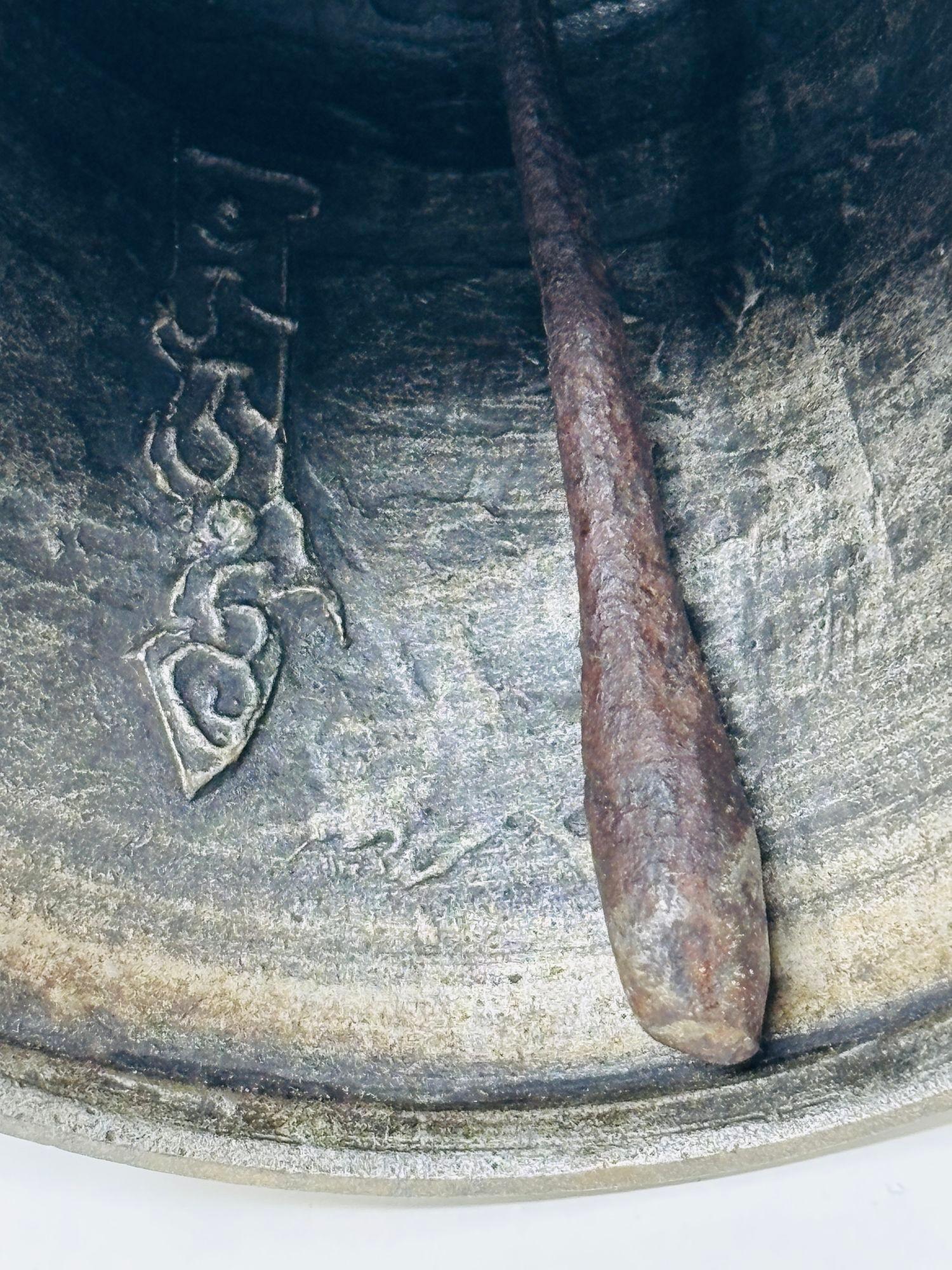 Asian Tibetan Meditation Prayer Ghanta Bell Antique Bronze Buddhist Bell For Sale 2
