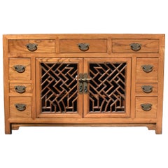 Asian Chest of Drawers, TV Stand, Solid Wood Entertainment Center