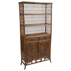 Asian Two-Part Bookcase