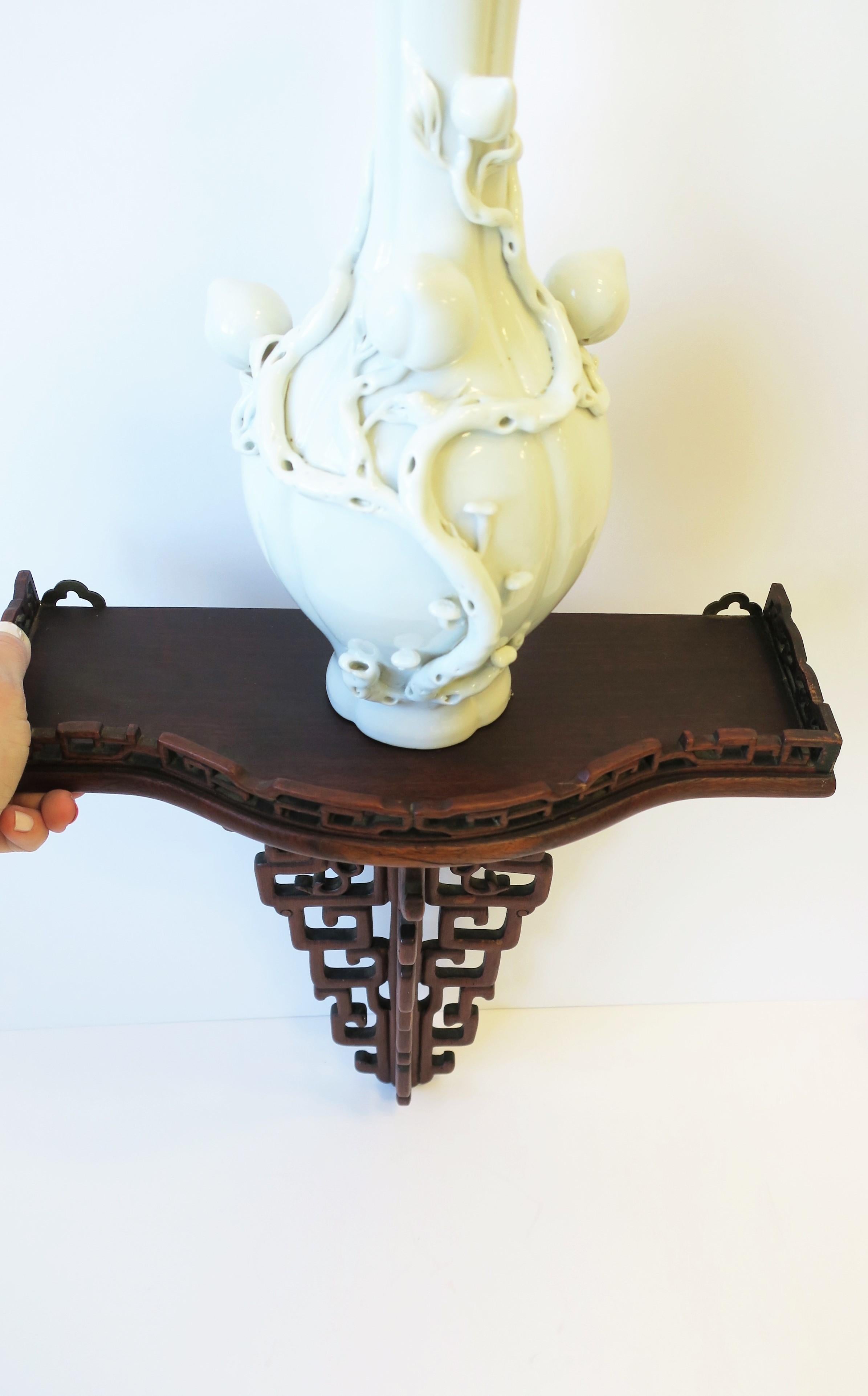 Chinoiserie Wall Brackets Shelves for Vases Decorative Objects Sculpture, Pair 4