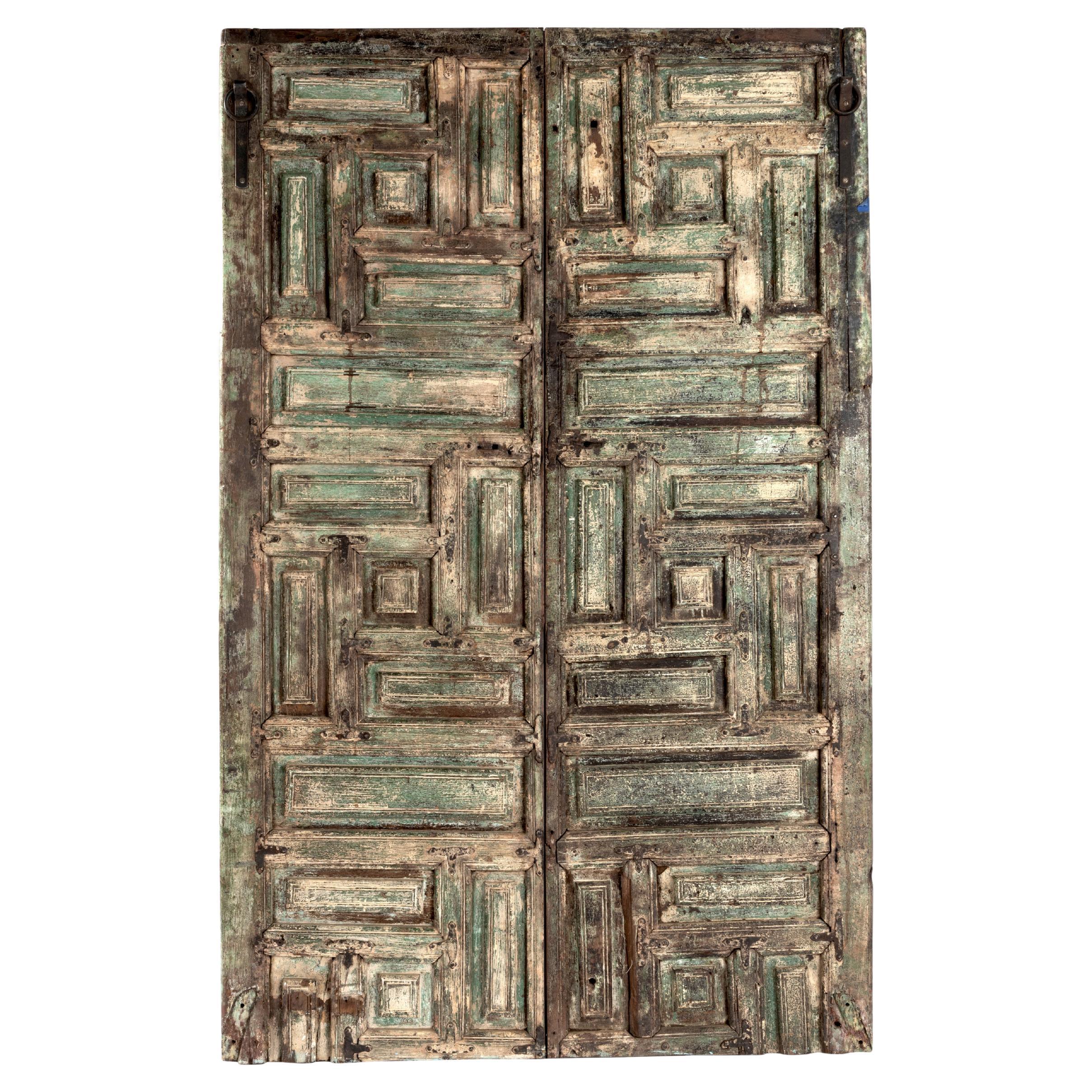 Asian Wall Decor Panel in Original Paint Patina For Sale