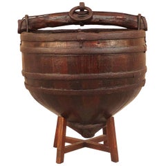 Asian Well's Wooden Water Bucket