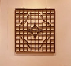 Asian Window Panels with Geometric Design