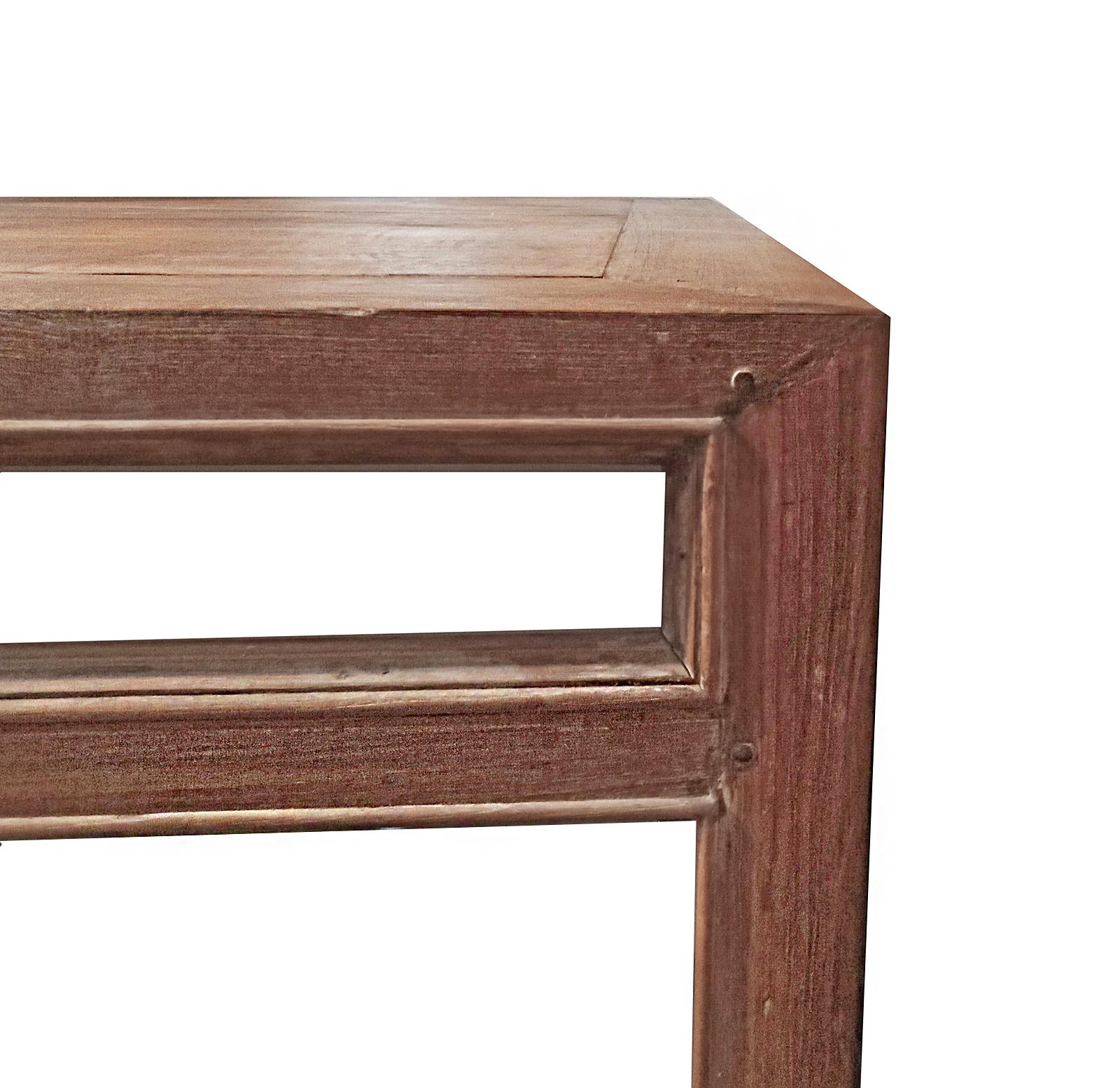 Teak Asian Wood High-Top Table For Sale