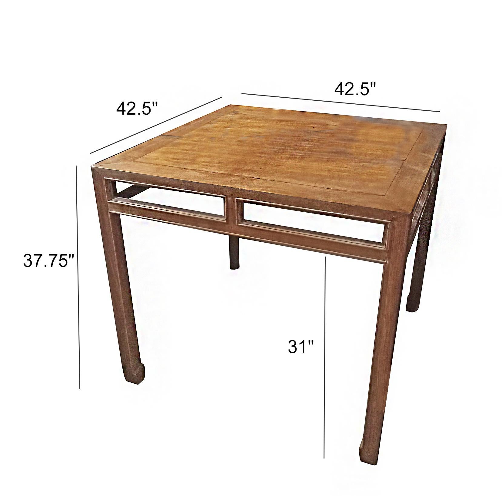 Asian Wood High-Top Table For Sale 1