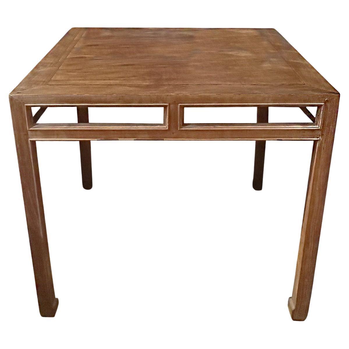 Asian Wood High-Top Table For Sale