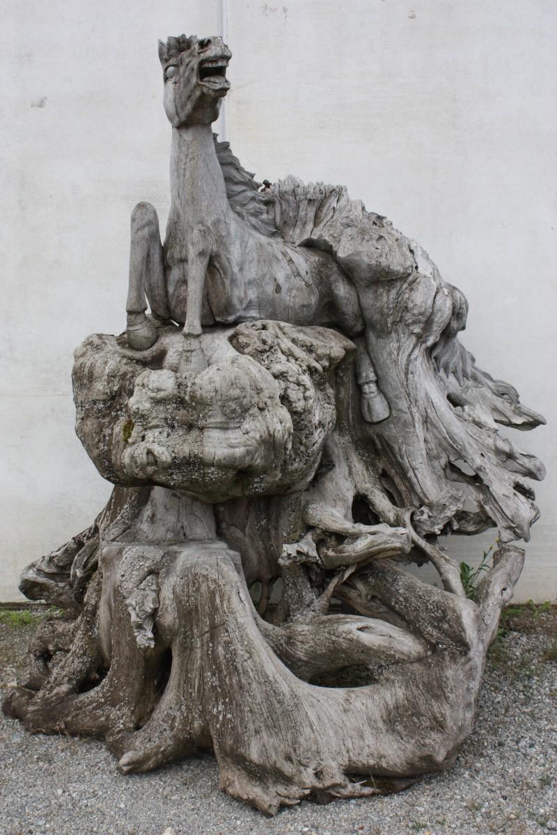 Asian sculpture depicting 