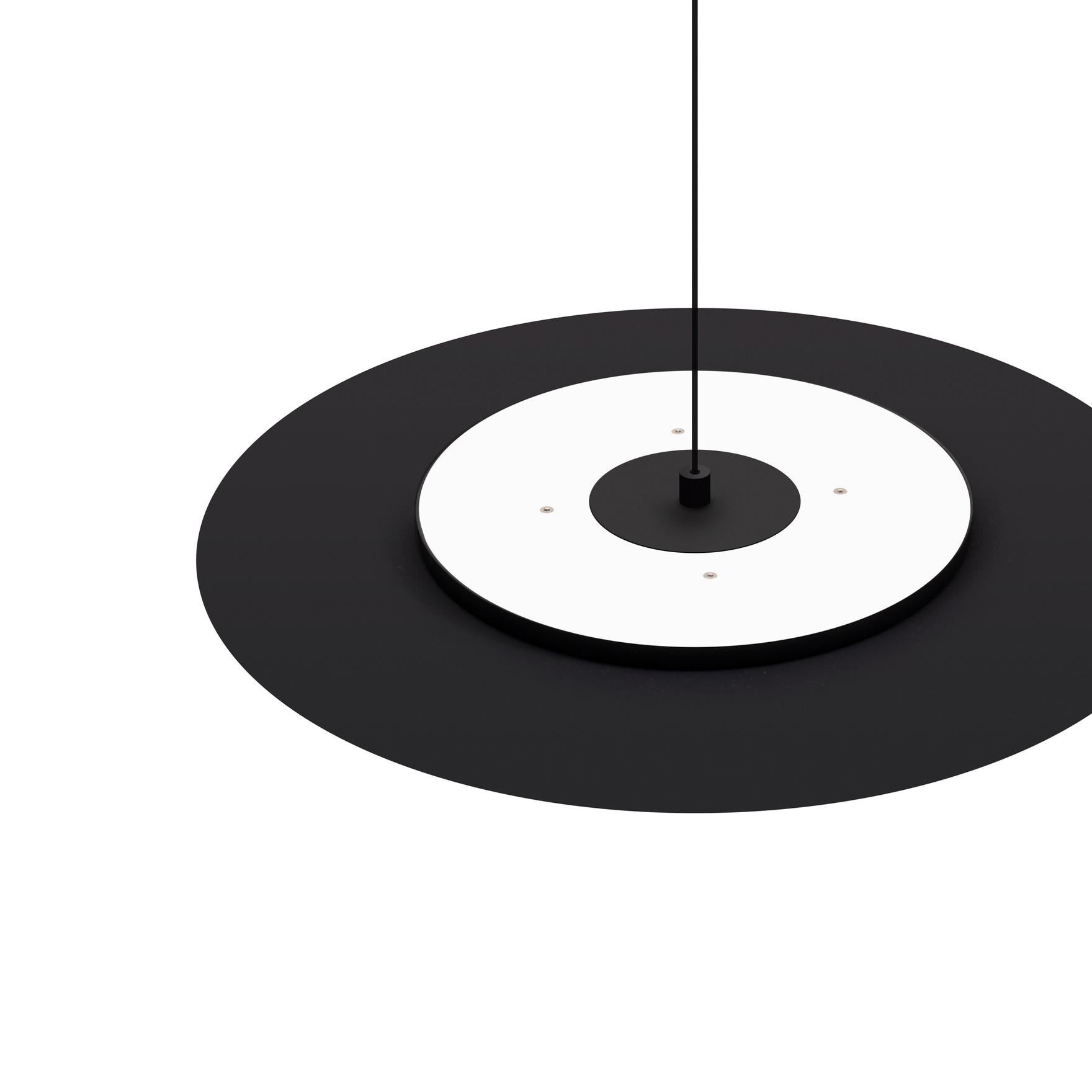 ASINTOTO ceiling lamp in Gravity Black by Davide Groppi  In New Condition For Sale In Brooklyn, NY