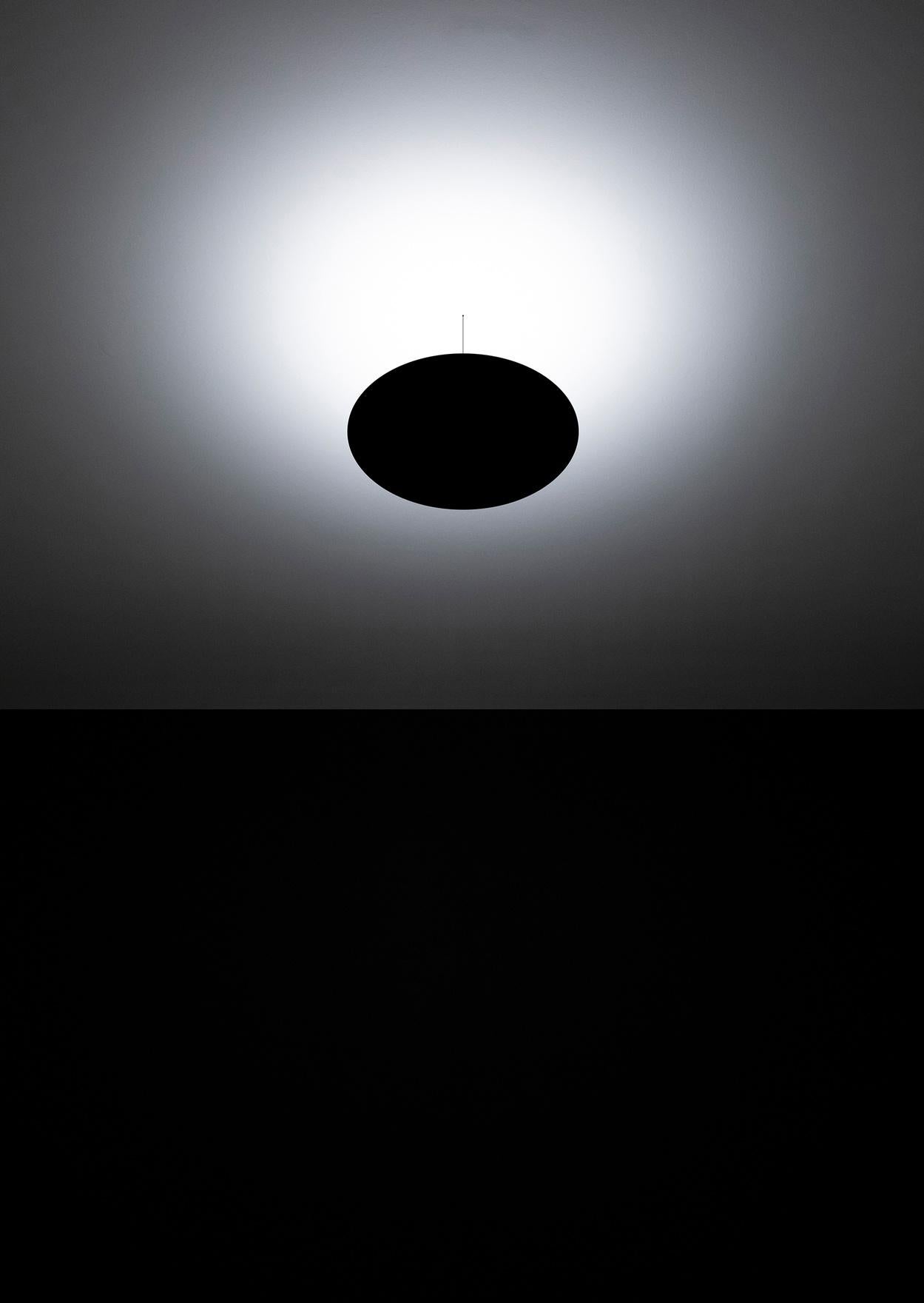 ASINTOTO ceiling lamp in Gravity Black by Davide Groppi  For Sale 1