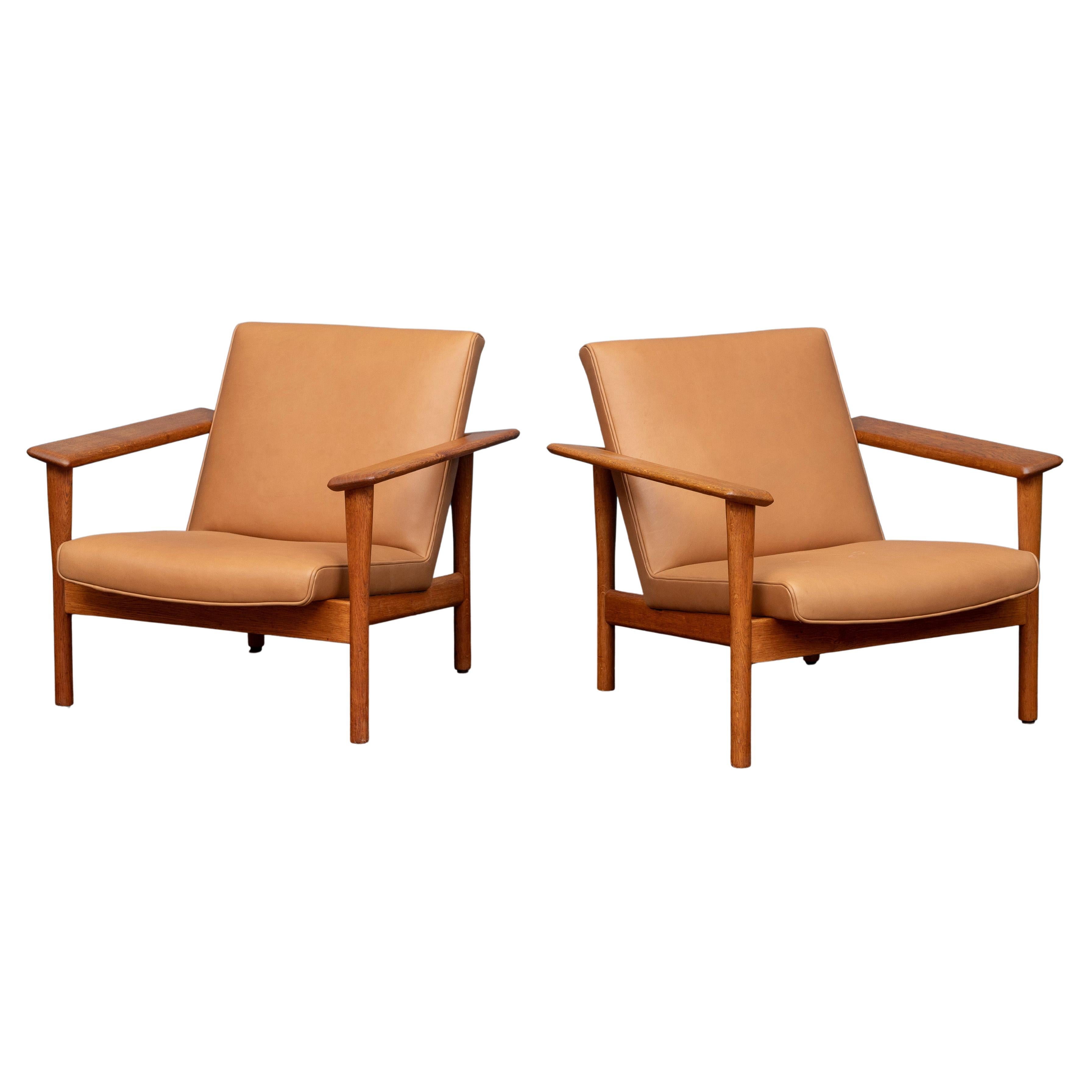 Askel Bender Madsen & Ejner Larsen Lounge Chairs for Willy Beck For Sale