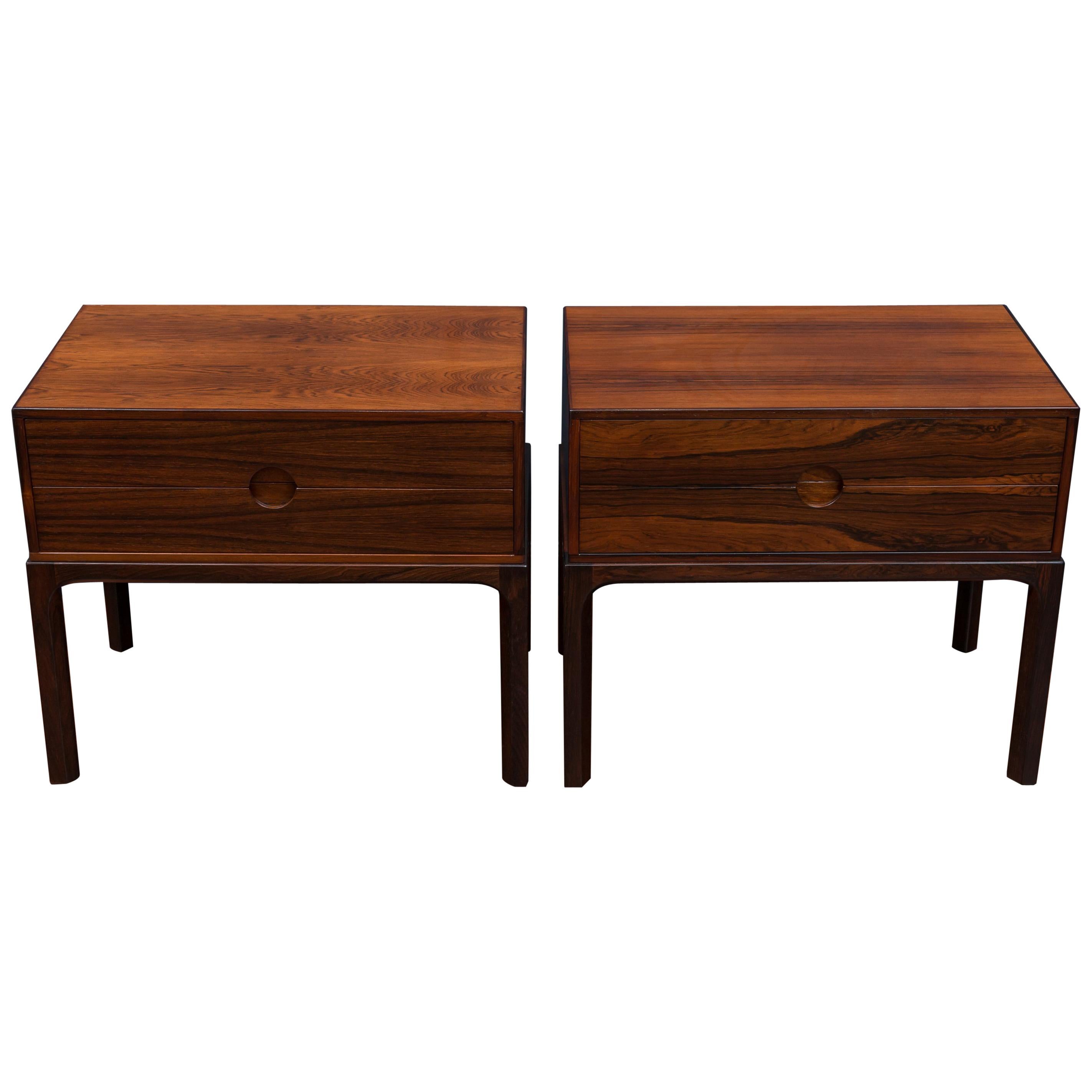 Askel Kjersgaard Danish Rosewood Nightstands for Odder