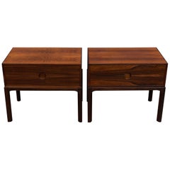 Askel Kjersgaard Danish Rosewood Nightstands for Odder