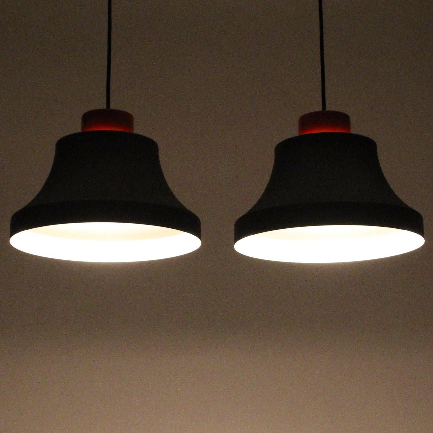 Danish Askepot ‘Cinderella’ Pendant Pair by Jo Hammerborg in 1976-1977 for Fog & Morup
