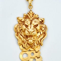 Askew London Gold Plated Lion Necklace