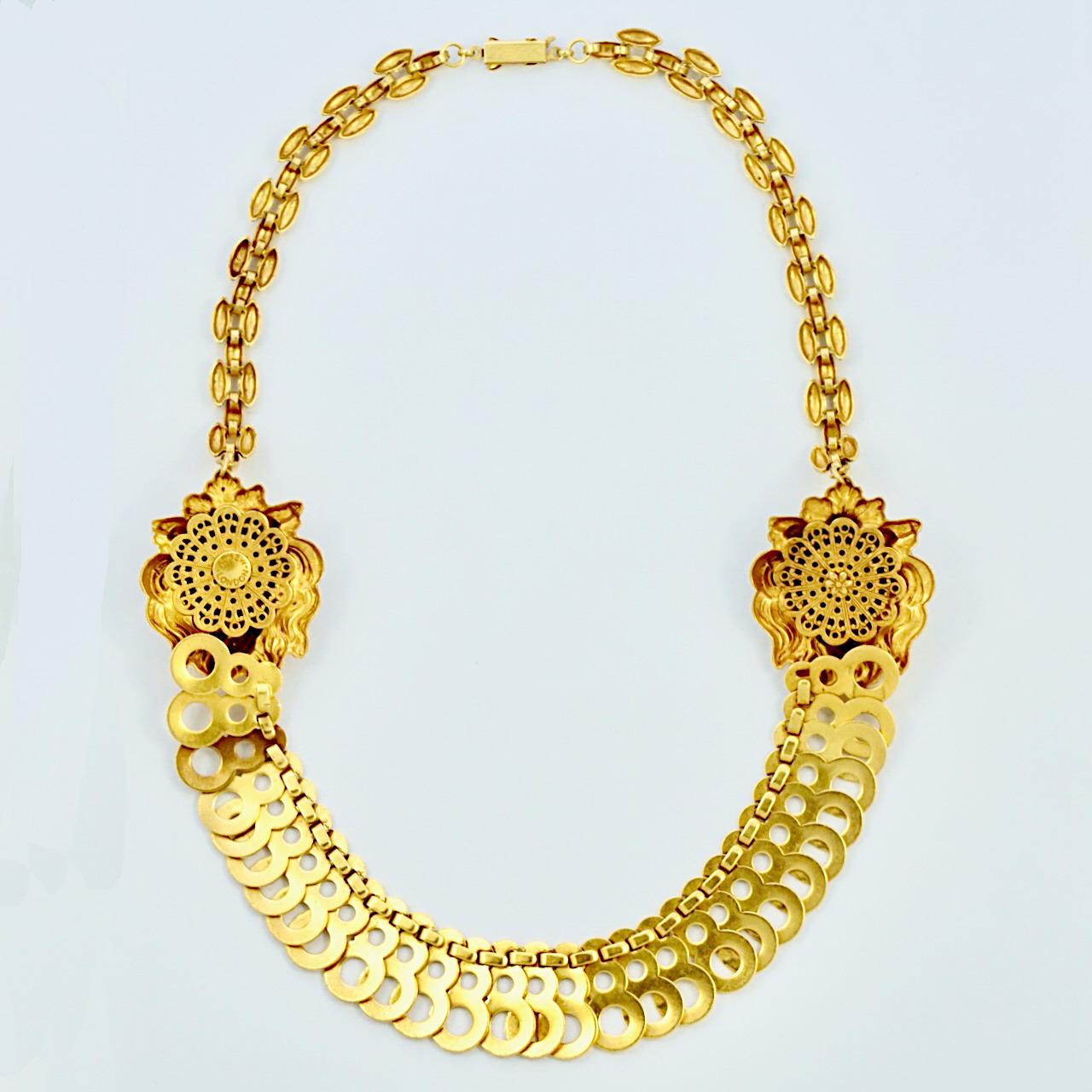 Askew London Gold Plated Lion Necklace For Sale 2