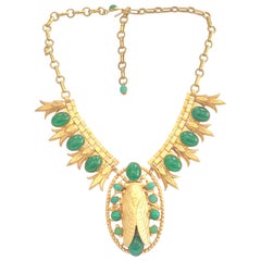 Askew of London Egyptian Revival Cicada Necklace