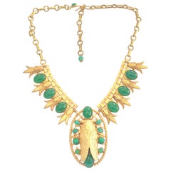 Askew of London Egyptian Revival Cicada Necklace